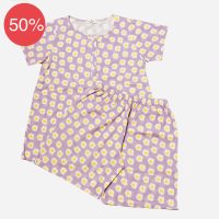 PIGIAMA DONNA CORTO 100% FRESCO COTONE MADE IN ITALY V3