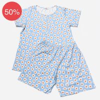PIGIAMA DONNA CORTO 100% FRESCO COTONE MADE IN ITALY V4