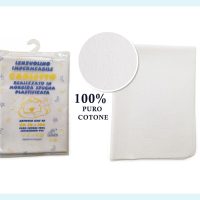 LENZUOLO IMPERMEABILE PER LETTINO SBARRE 70x100 cm LENZ02